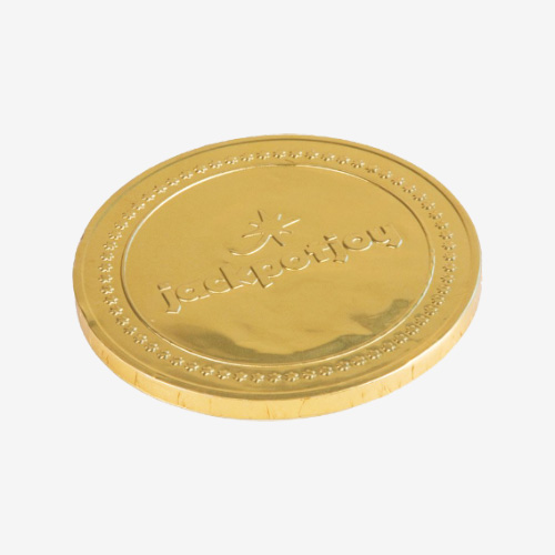 Monedas de chocolate personalizadas con logo