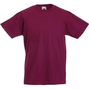 Fruit of the Loom Valueweight T Kids - burgundy