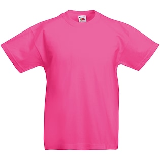 Fruit of the Loom Valueweight T Kids - fucsia