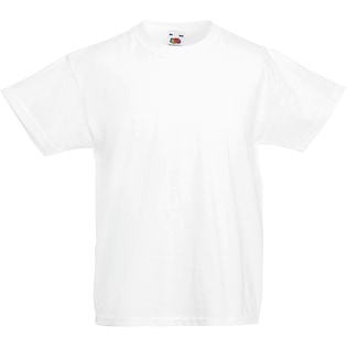 Fruit of the Loom Valueweight T Kids - blanco