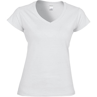 Gildan SoftStyle V-Neck Women - white