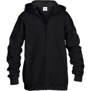 Gildan Heavy Blend Zip Hooded Sweat Kids - black