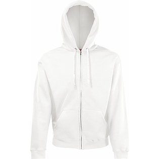 Fruit of the Loom Classic Hooded Sweat Jacket - white