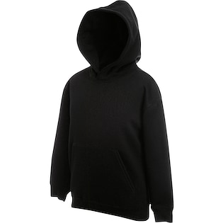 Fruit of the Loom Kids Classic Hooded Sweat - black