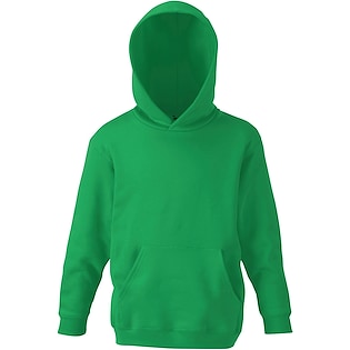 Fruit of the Loom Kids Classic Hooded Sweat - kelly green