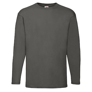 Fruit of the Loom Valueweight Long Sleeve T - light graphite