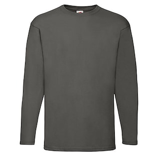 Fruit of the Loom Valueweight Long Sleeve T - grafito claro