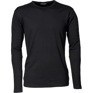 Tee Jays Long Sleeve Interlock Tee - black