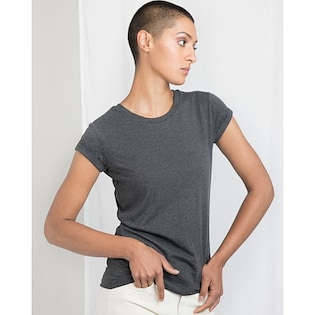 Mantis Women´s Organic Roll Sleeve T - charcoal grey melange