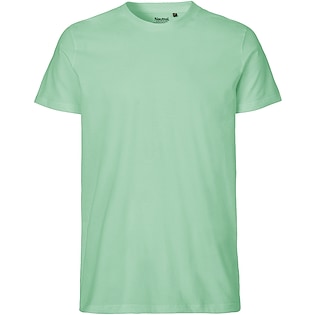 Neutral Mens Fitted T-shirt - dusty mint