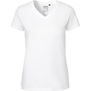 Neutral Ladies V-Neck T-shirt - blanco