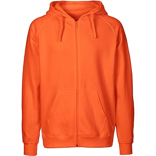 Neutral Mens Zip Hoodie - oransje