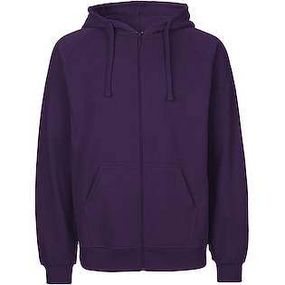 Neutral Mens Zip Hoodie - purple