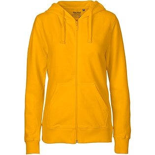 Neutral Ladies Zip Hoodie - yellow