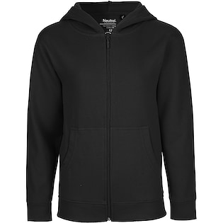 Neutral Kids Zip Hoodie - black