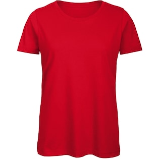 B&C Organic Tee Women - red