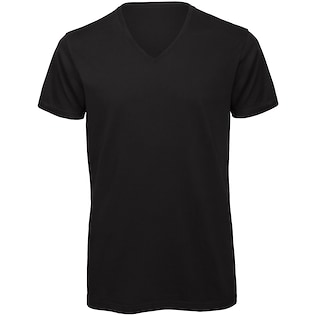 B&C Organic V-neck Tee Men - black