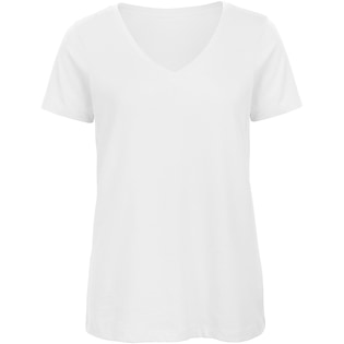 B&C Organic V-neck Tee Women - blanco