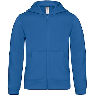 B&C Hooded Full Zip Kids - royal blue