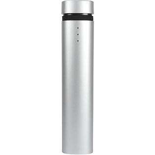 Powerbank Music, 2.200 mAh - silver