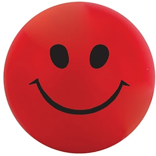Pelota antiestrés Smiley - rojo