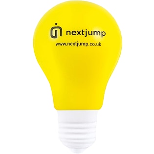 Pelota antiestrés Light Bulb - amarillo/ blanco