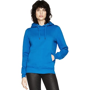 Continental Clothing Organic Unisex Pullover Hoody - bright blue