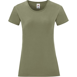 Fruit of the Loom Ladies Iconic T - classic olive