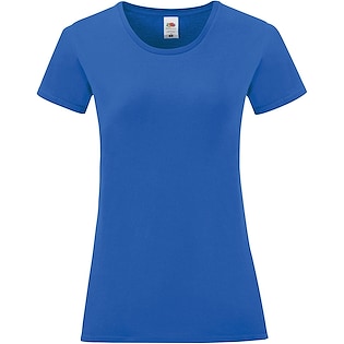 Fruit of the Loom Ladies Iconic T - royal blue