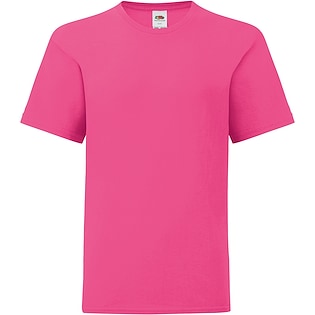Fruit of the Loom Kids Iconic T - fucsia