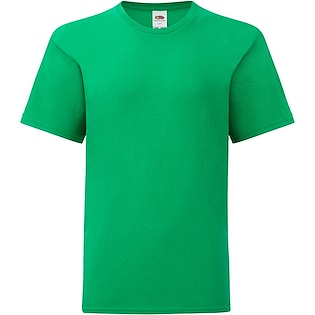 Fruit of the Loom Kids Iconic T - kelly green