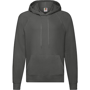 Fruit of the Loom Lightweight Hooded Sweat - light graphite