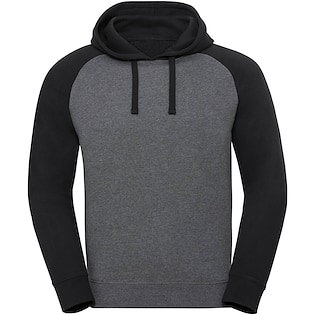 Russell Authentic Hooded Baseball Sweat 269M - carbon melange/ black