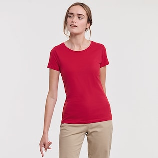 Russell Ladies Authentic Tee Pure Organic 108F - classic red