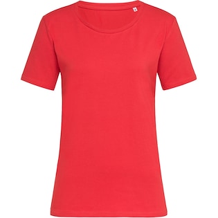 Stedman Ladies Relax Crew Neck - scarlet red