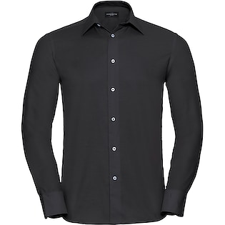 Russell Men´s Long Sleeve Tailored Oxford Shirt 922M - black