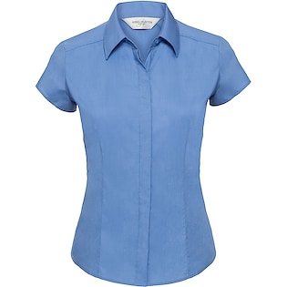 Russell Ladies´ Cap Sleeve Fitted Polycotton Shirt 925F - corporate blue