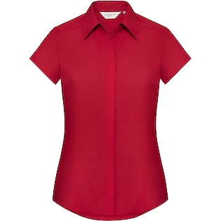 Russell Ladies´ Cap Sleeve Fitted Polycotton Shirt 925F - classic red