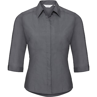 Russell Ladies´ 3/4 Sleeve Fitted Polycotton Shirt 926F - convoy grey