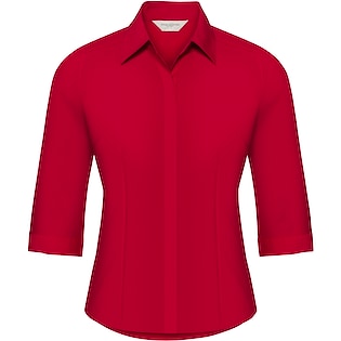 Russell Ladies´ 3/4 Sleeve Fitted Polycotton Shirt 926F - classic red