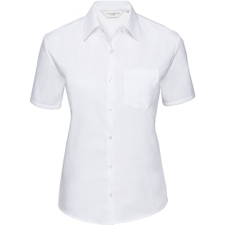 Russell Ladies´ Short Sleeve Pure Cotton Shirt 937F - white