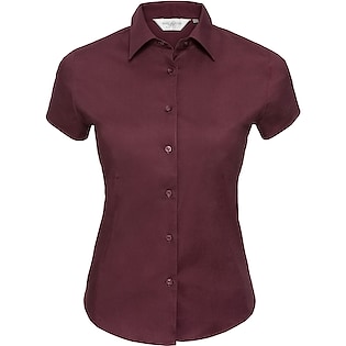 Russell Ladies´ Short Sleeve Fitted Stretch Shirt 947F - port