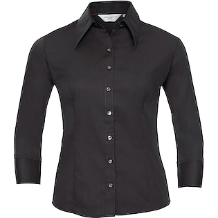 Russell Ladies´ 3/4 Sleeve Fitted Tencel® Shirt 954F - black