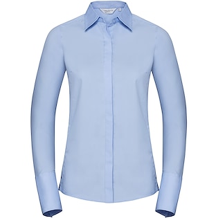 Russell Ladies´s Long Sleeve Fitted Stretch Shirt 960F - bright sky