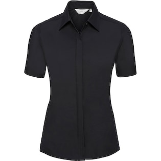 Russell Ladies´ Short Sleeve Fitted Stretch Shirt 961F - black