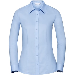 Russell Ladies´ Long Sleeve Tailored Coolmax® Shirt 972F - light blue