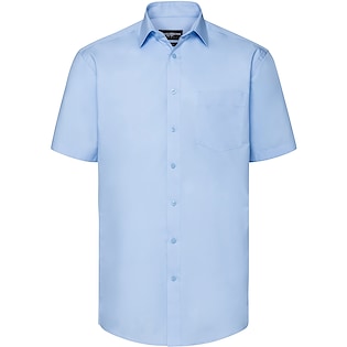 Russell Men´s Short Sleeve Tailored Coolmax® Shirt 973M - light blue