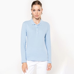 Kariban Ladies´ Long-Sleeved Pique Polo Shirt