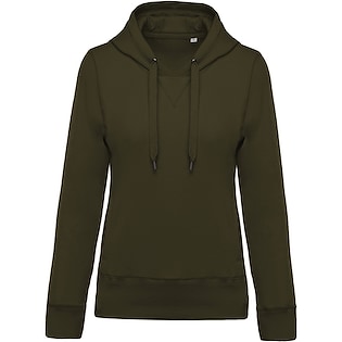 Kariban Ladies´ Organic Hooded Sweatshirt - moss green