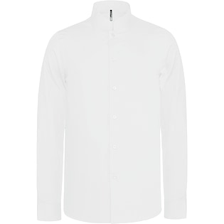 Kariban Men´s Mandarin Collar Shirt - white